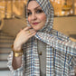 Nour Oversized Abaya - Heritage Coast Plaid