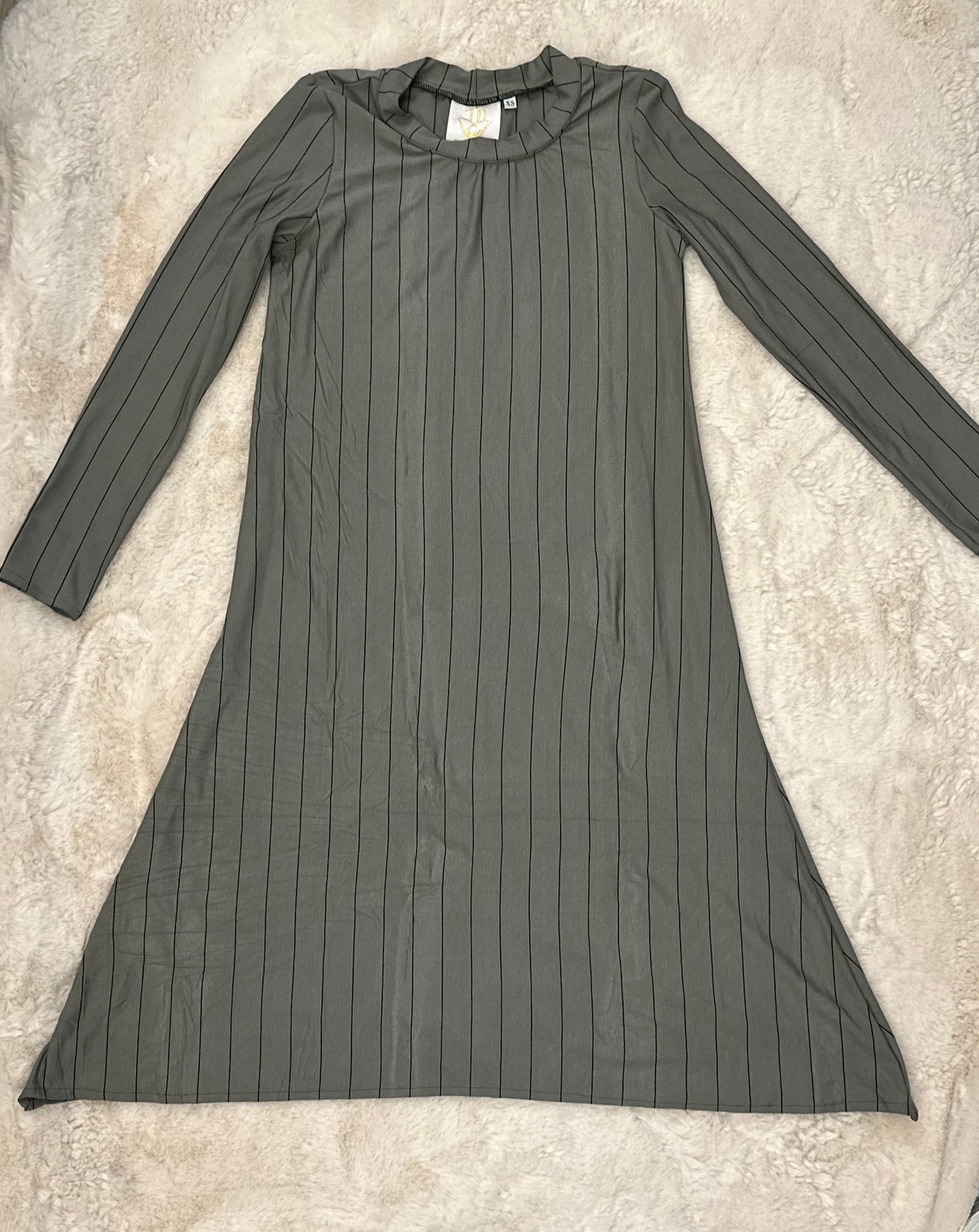 MC Everyday Tunic - Striped Dark Sage