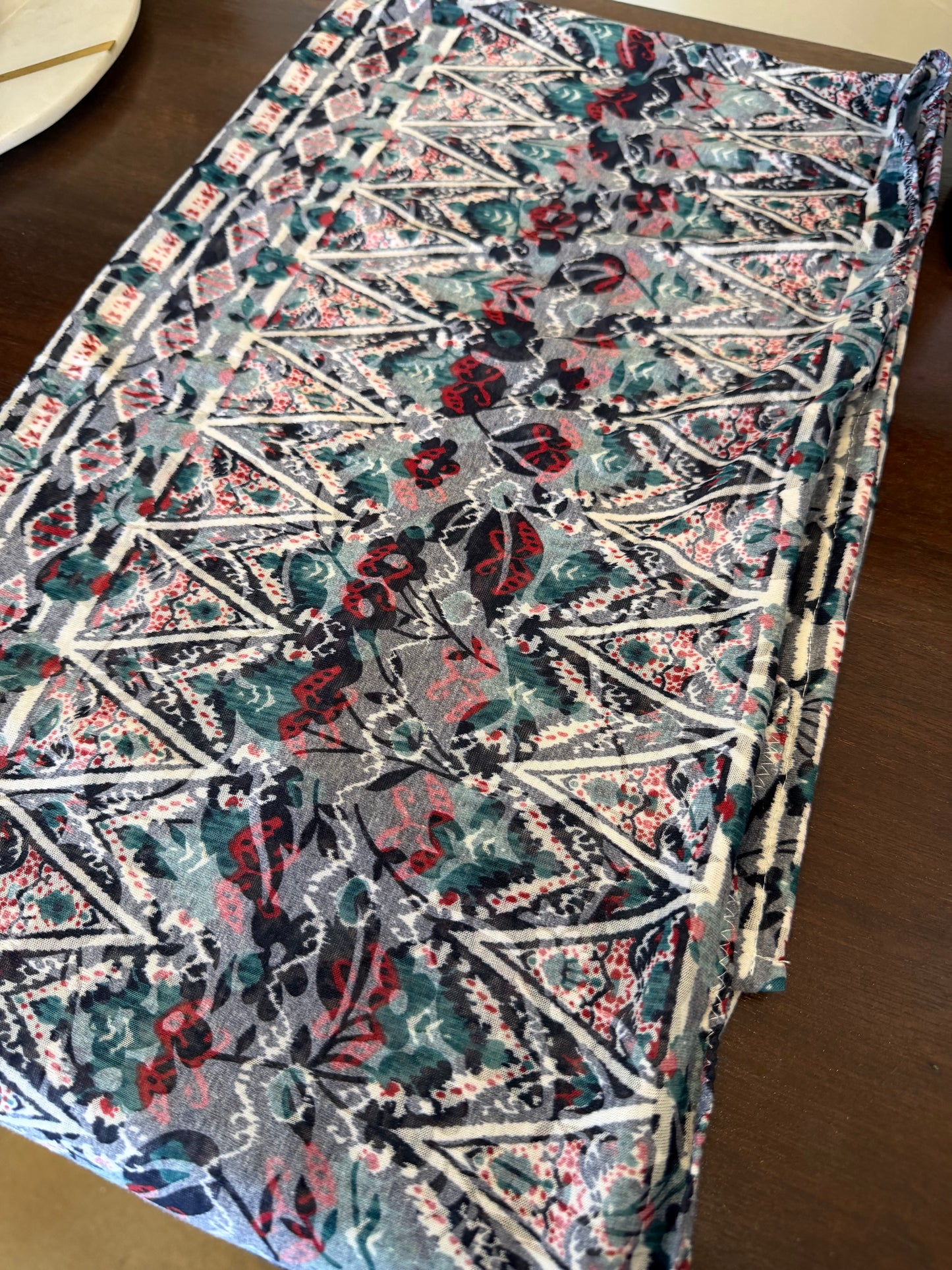 Printed Burnout Jersey Hijab: Soraya
