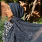 Crinkle Chiffon Hijab: Midnight Funfeti Sprinkles