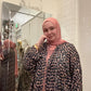 Nour Oversized Abaya - Evergreen & Blush Escape