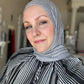 Performance Jersey Hijab: Heathered Light Grey