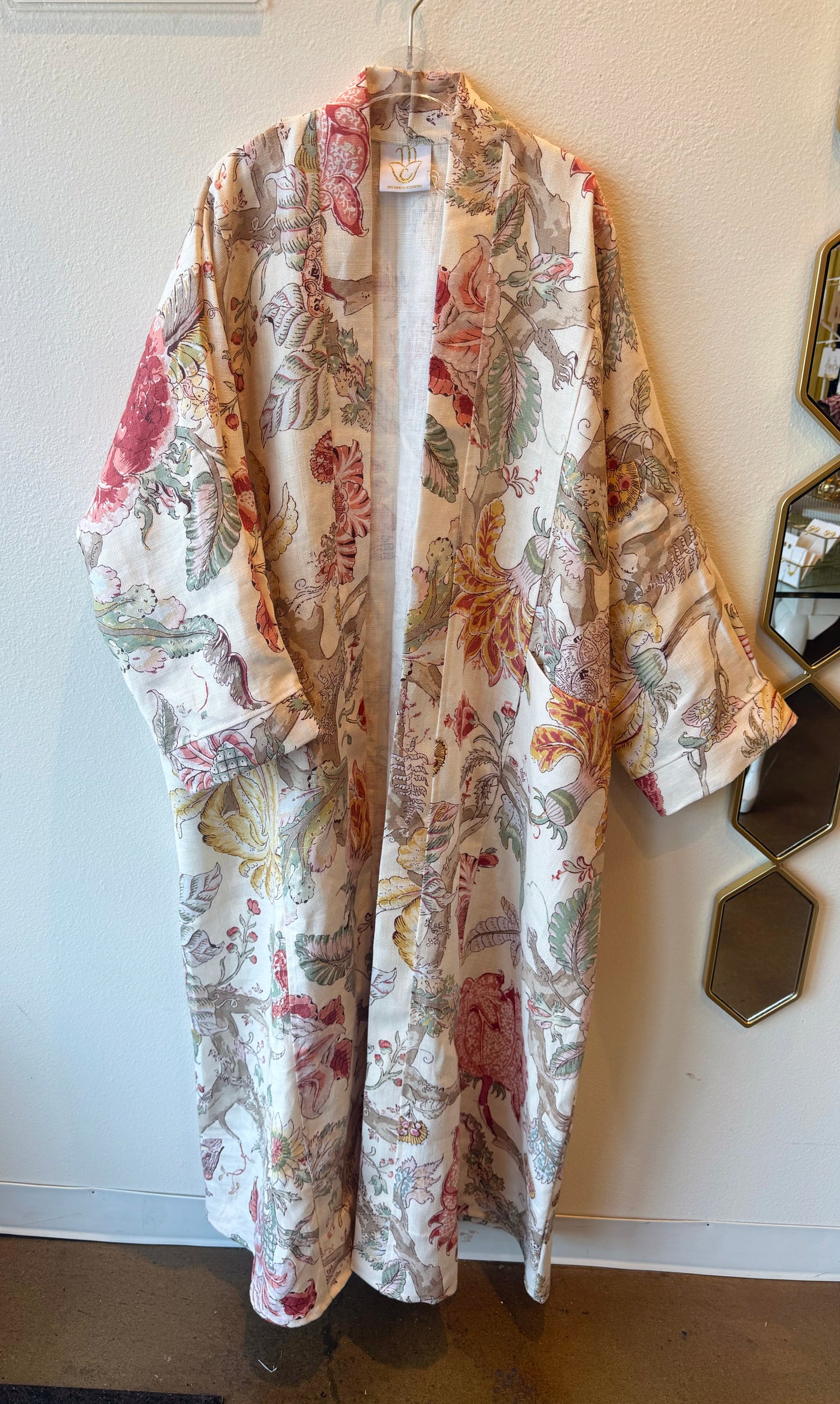Pocket Anorak Abaya - Autumn Botanica Tapestry