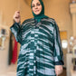 Nour Oversized Abaya - Green Lightning
