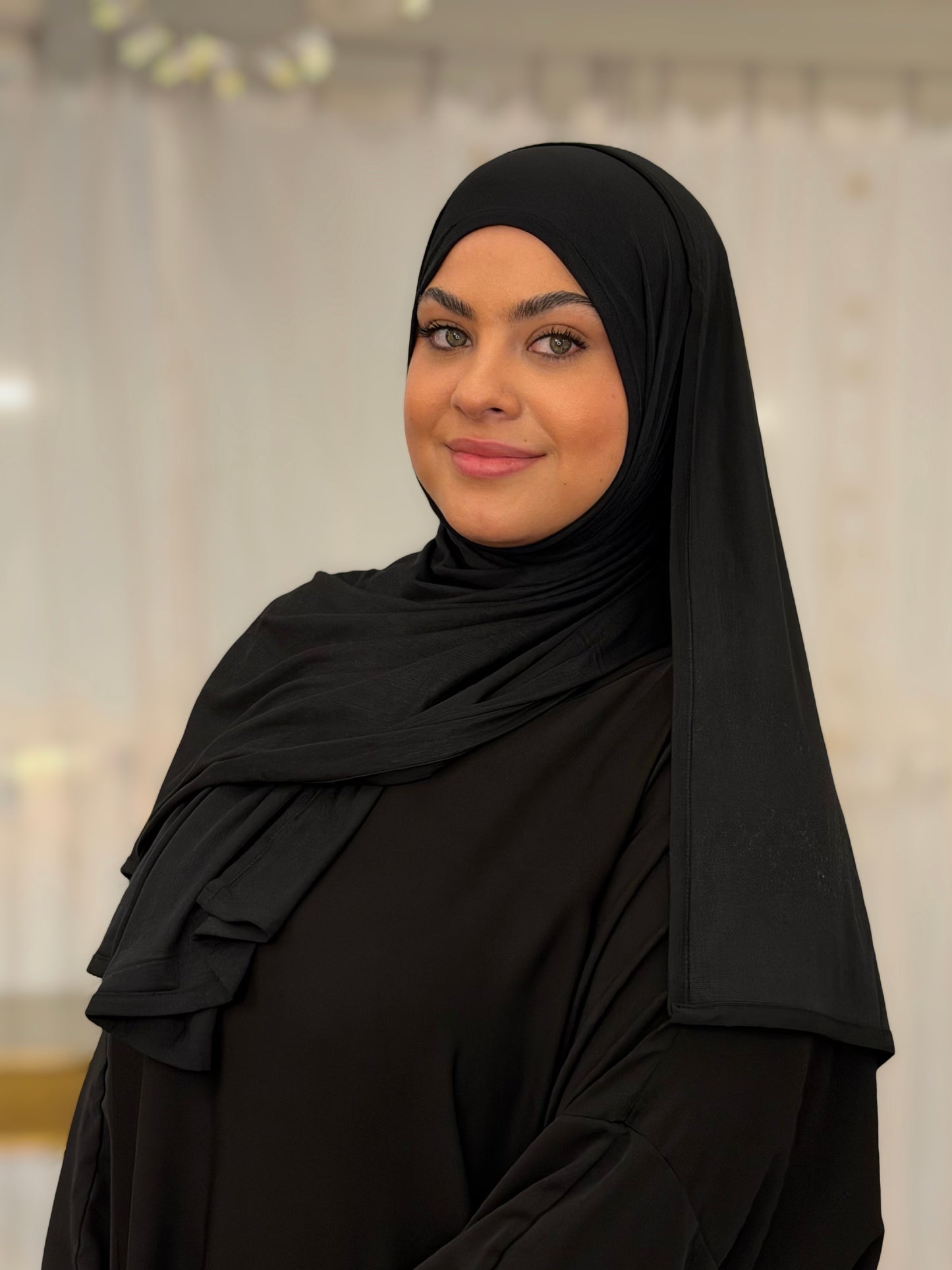 Hybrid Modal Jersey Hijab: Eclipse Black