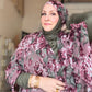 Chiffon Hijab: Rosewood Bloom