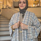 Nour Oversized Abaya - Heritage Coast Plaid
