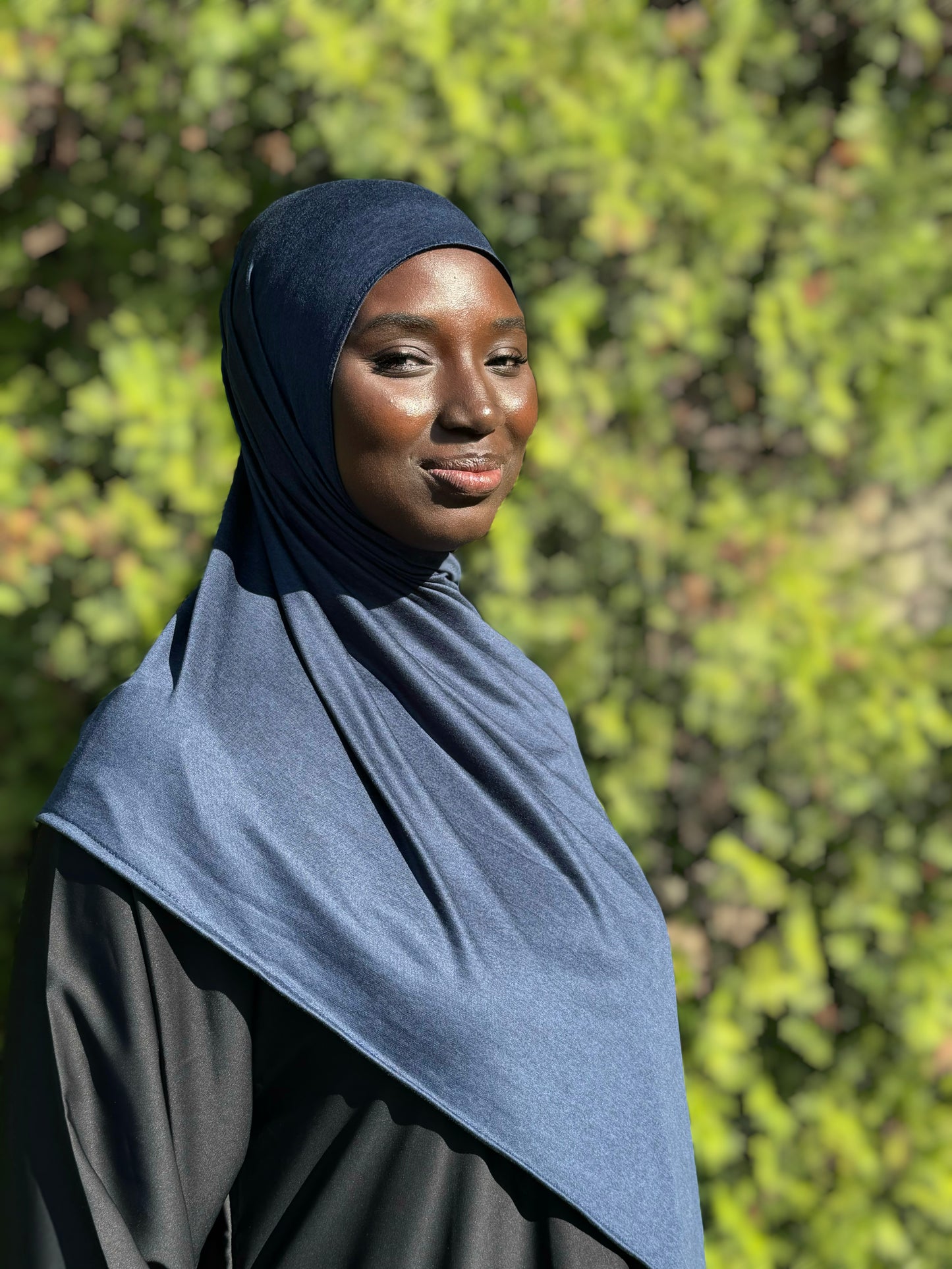 Performance Jersey Hijab: Navy Jagua