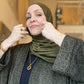 Performance Jersey Hijab: Dark Moss