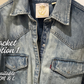 Palestinian Kuffiyah Distressed Jean Jacket