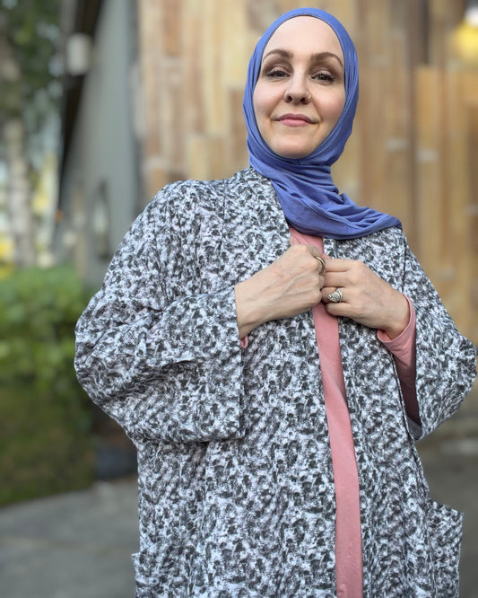 Pocket Anorak Abaya - River Rock
