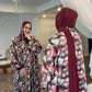 Nour Oversized Satin Abaya - Desert Pulse