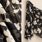 Satin Stripe Chiffon Hijab: Midnight Filigree