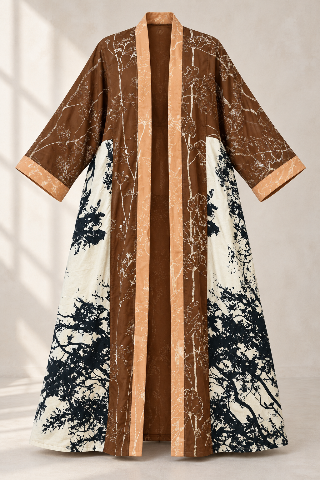 Up-cycled Pocket Anorak Abaya - Woodland Study