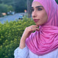 Performance Jersey Hijab: Camellia Pink