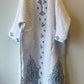 Up-cycled Pocket Anorak Abaya - Indigo Paisley
