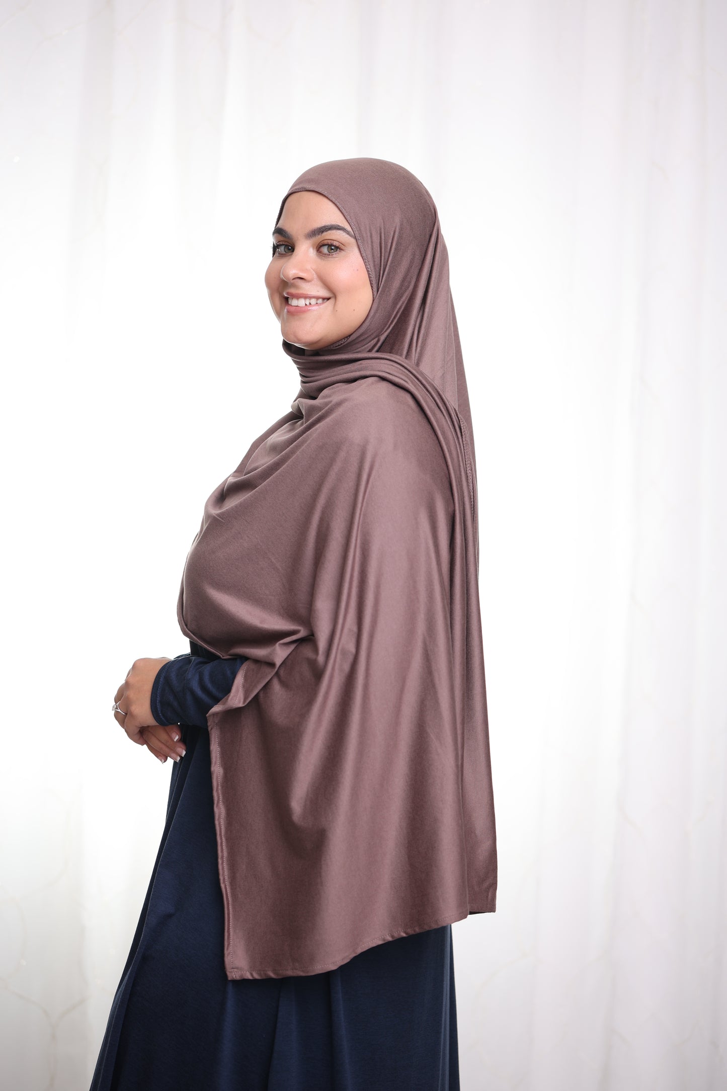 Performance Jersey Hijab: Mocha Latte