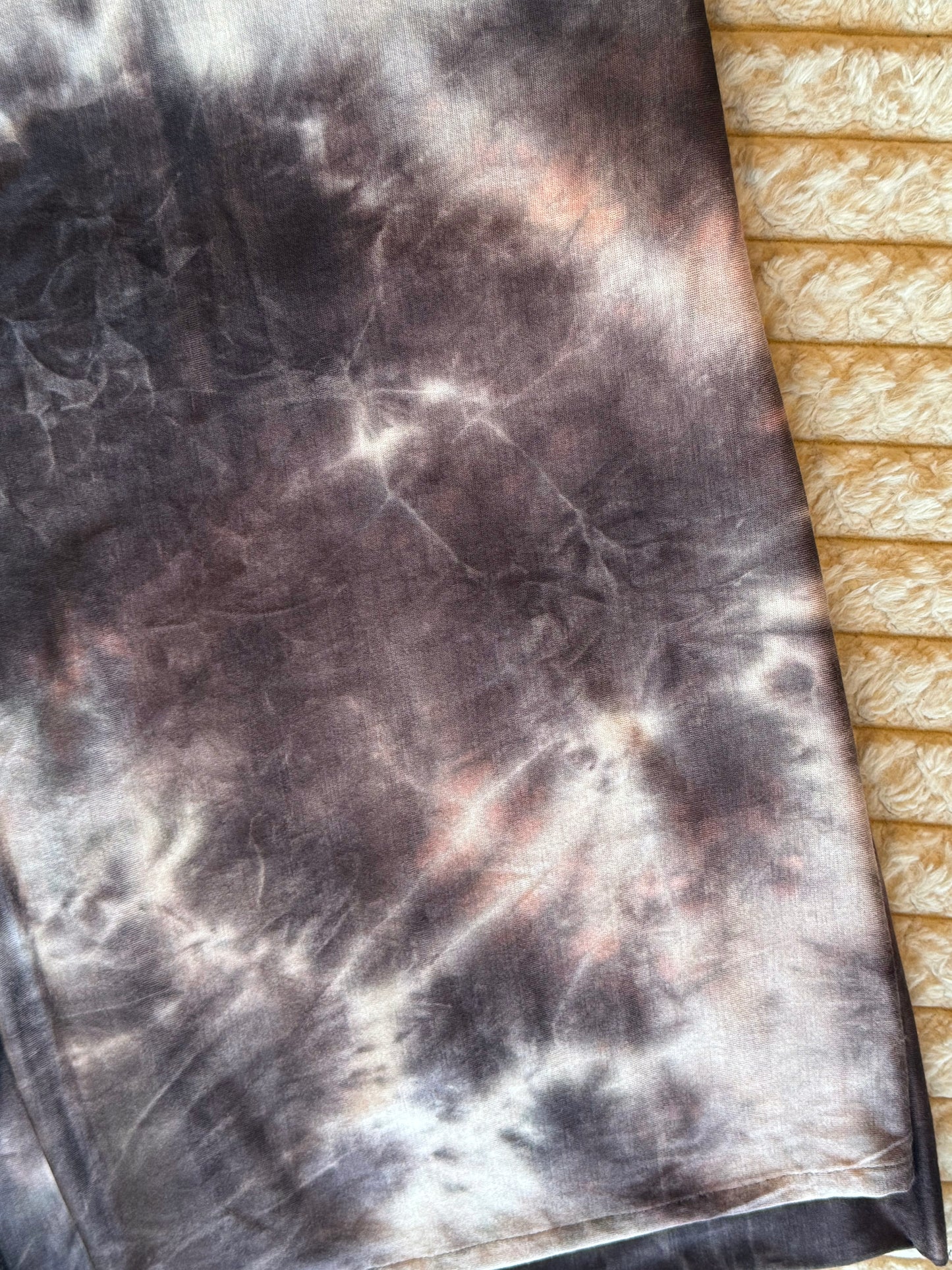 Tie Dye Jersey Hijab: Mocha Rose