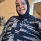 Nour Oversized Abaya - Blue Lightning