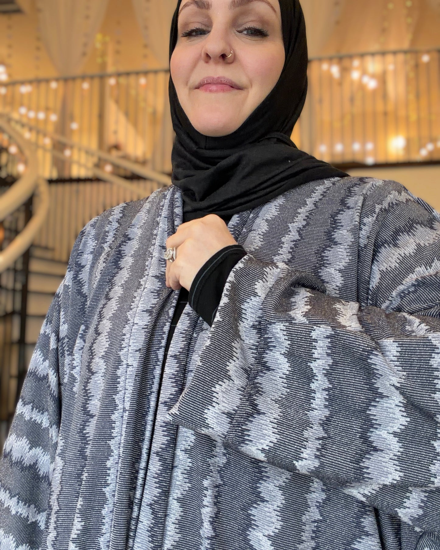Nour Oversized Abaya - Celestial Tide