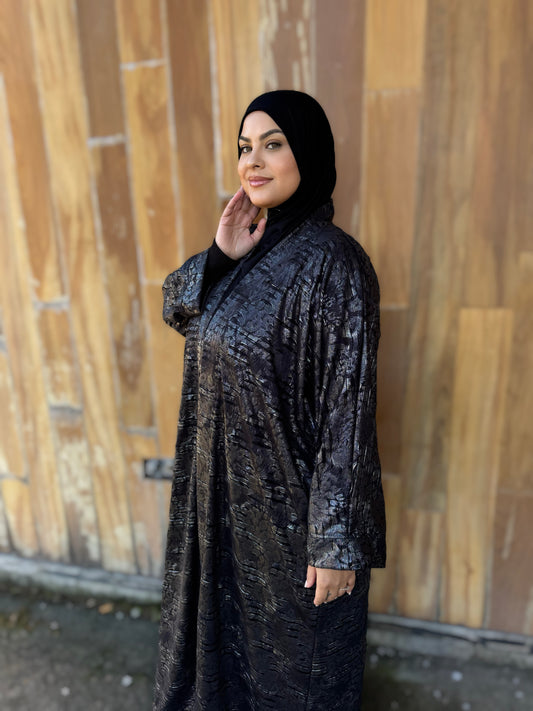 Nour Oversized Abaya - Eid Limited Edition Metallic