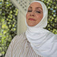 Hybrid Modal Jersey Hijab: Bright White
