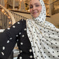 Printed Jersey Hijab: Tres Classic Polka Dots