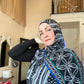 Printed Jersey Hijab: Tausala Island Beauty