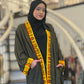 Guadalupe Sweater Knit Abaya – Mexican Gold Metallic