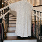 Up-cycled Nour Abaya - Ivory Heirloom Fringe