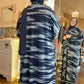 Nour Oversized Abaya - Blue Lightning