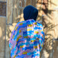 Signature MC Kimono: Azure & Bubblegum Geometric