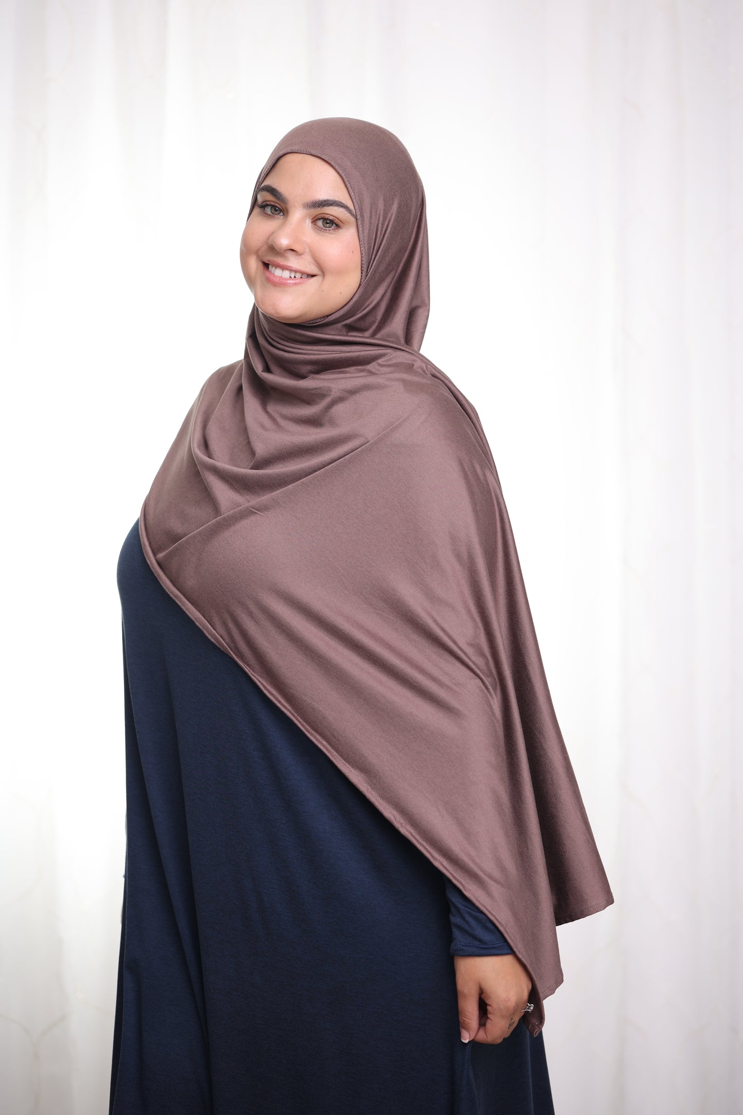 Performance Jersey Hijab: Mocha Latte