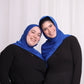 Performance Jersey Hijab: Cobalt Blue