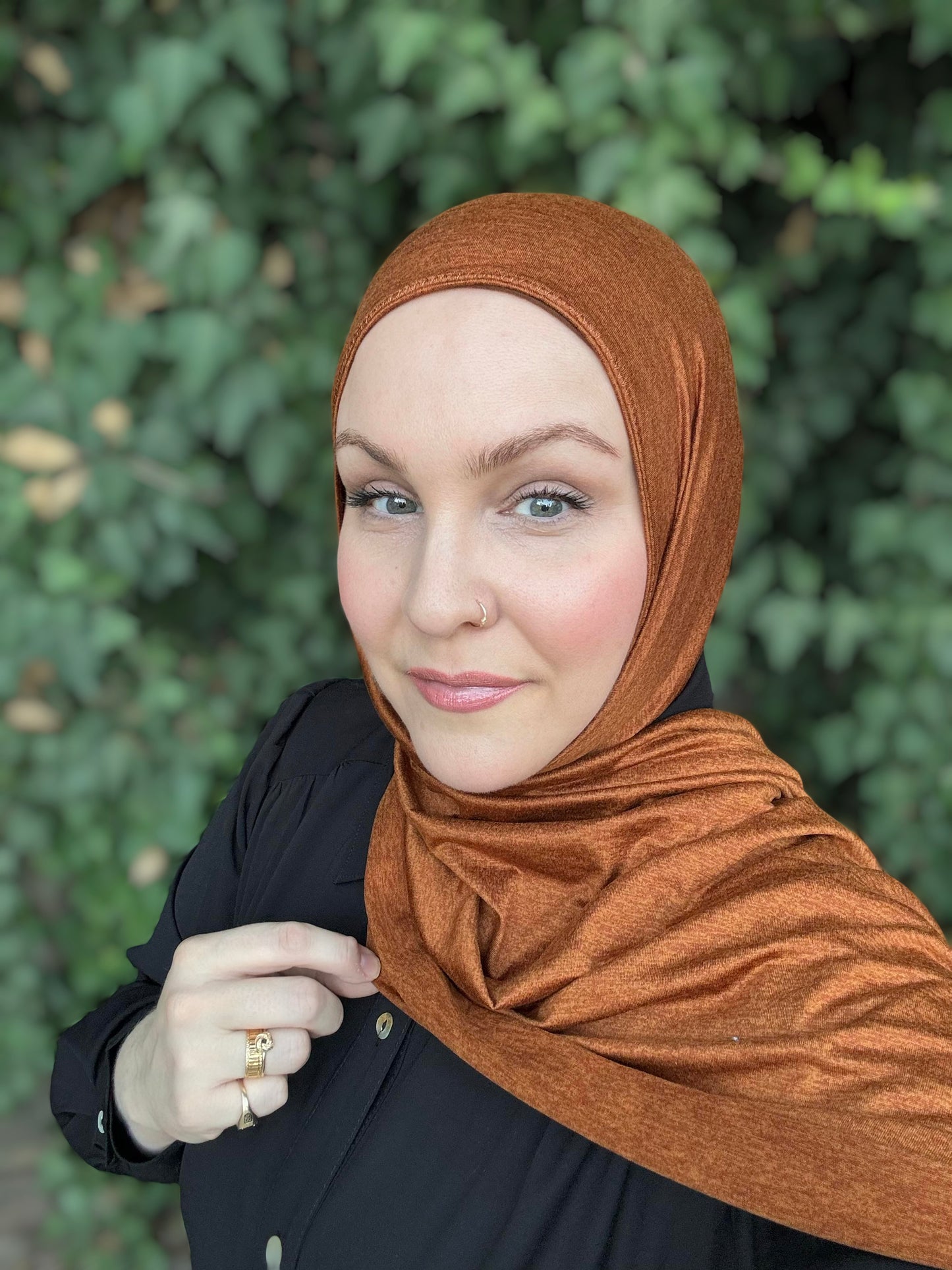 Performance Jersey Hijab: Cinnamon Spice