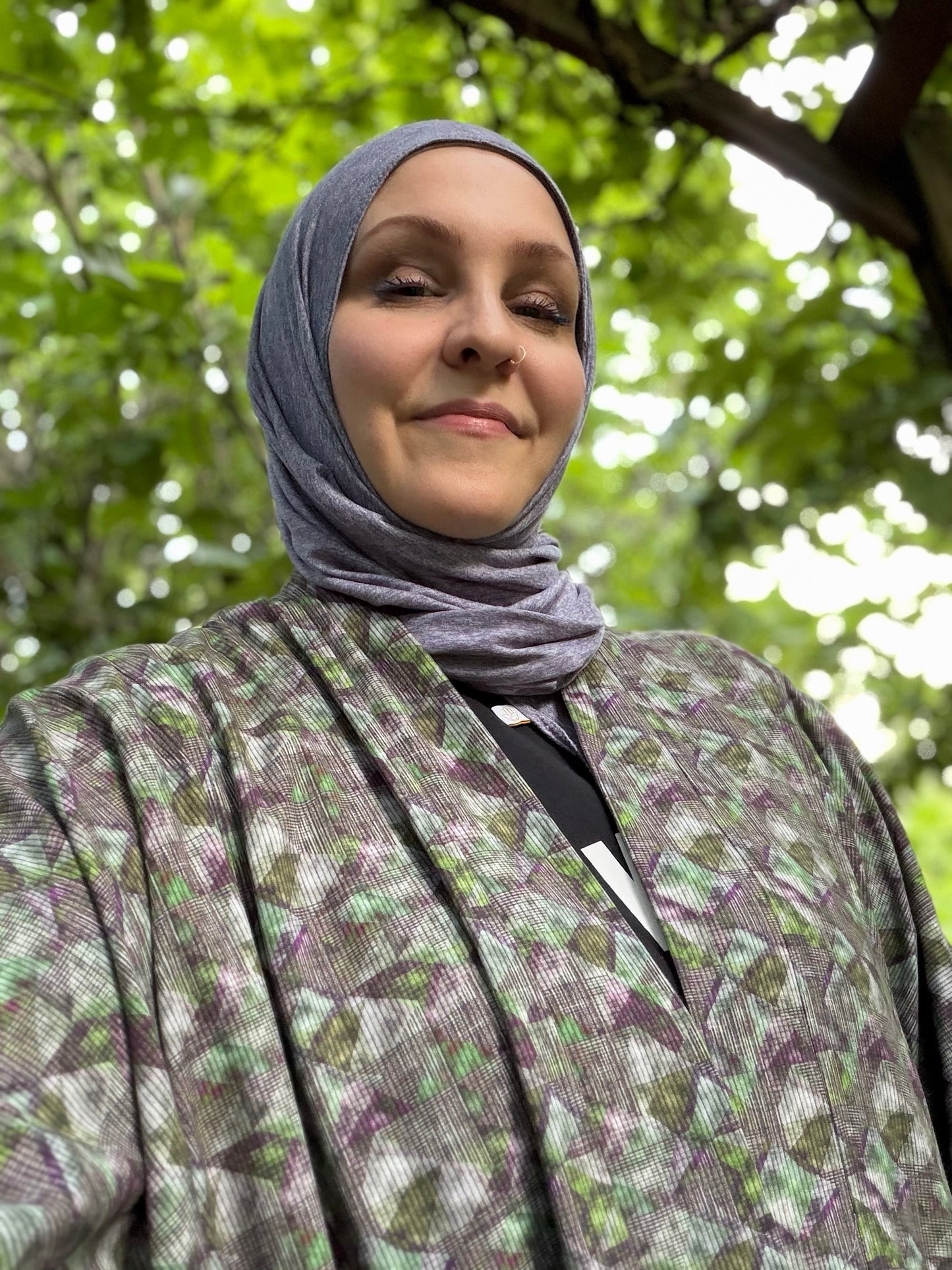 Pocket Anorak Abaya - Moss & Glass