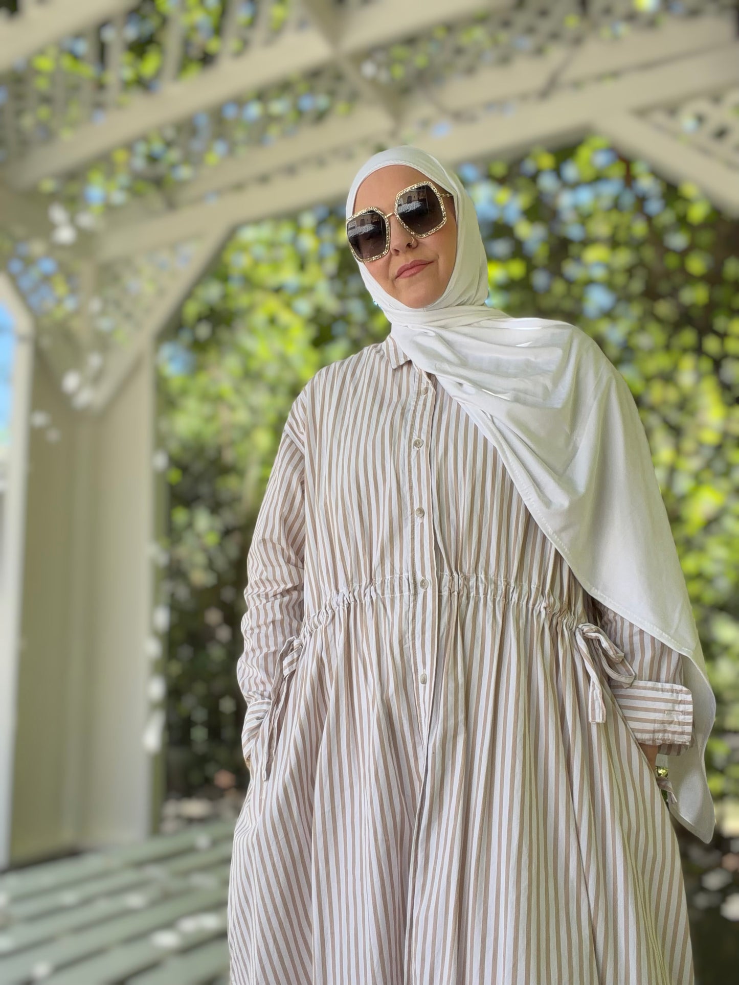 Hybrid Modal Jersey Hijab: Bright White