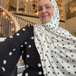 Printed Jersey Hijab: Tres Classic Polka Dots