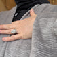 Nour Oversized Abaya - Plush Plisse Velour
