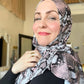 Printed Jersey Hijab: Venomous Blush