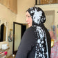 Printed Jersey Hijab: Rorschach Retro Inkblot