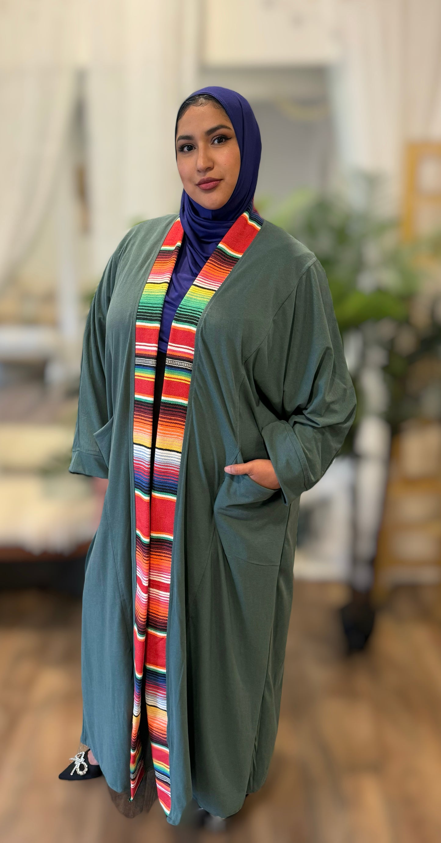 Guadalupe Pocket Abaya – Majestic Serape