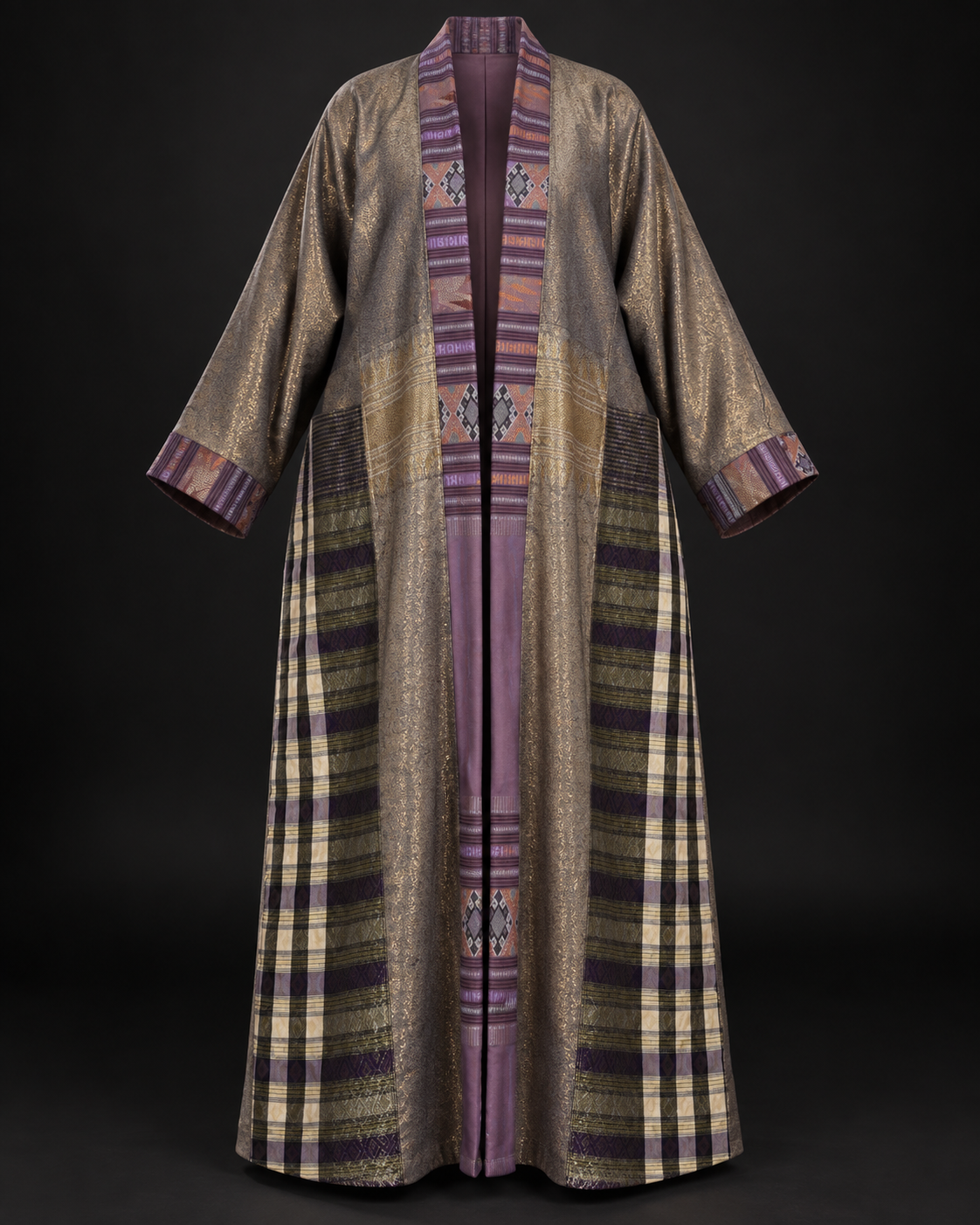Upcycled Pocket Anorak Abaya — Lavender Iridescence | Threads of Renewal 2026