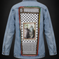 Palestine: Memory & Witness — Light Wash Denim Kuffiya Jacket