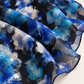 Jacquard Burnout Chiffon Hijab: Cobalt Current