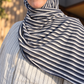 Woven Jersey Hijab: Cascadia Fogline
