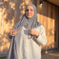 Woven Jersey Hijab: Cascadia Fogline