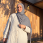 Woven Jersey Hijab: Cascadia Fogline
