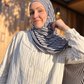 Woven Jersey Hijab: Cascadia Fogline