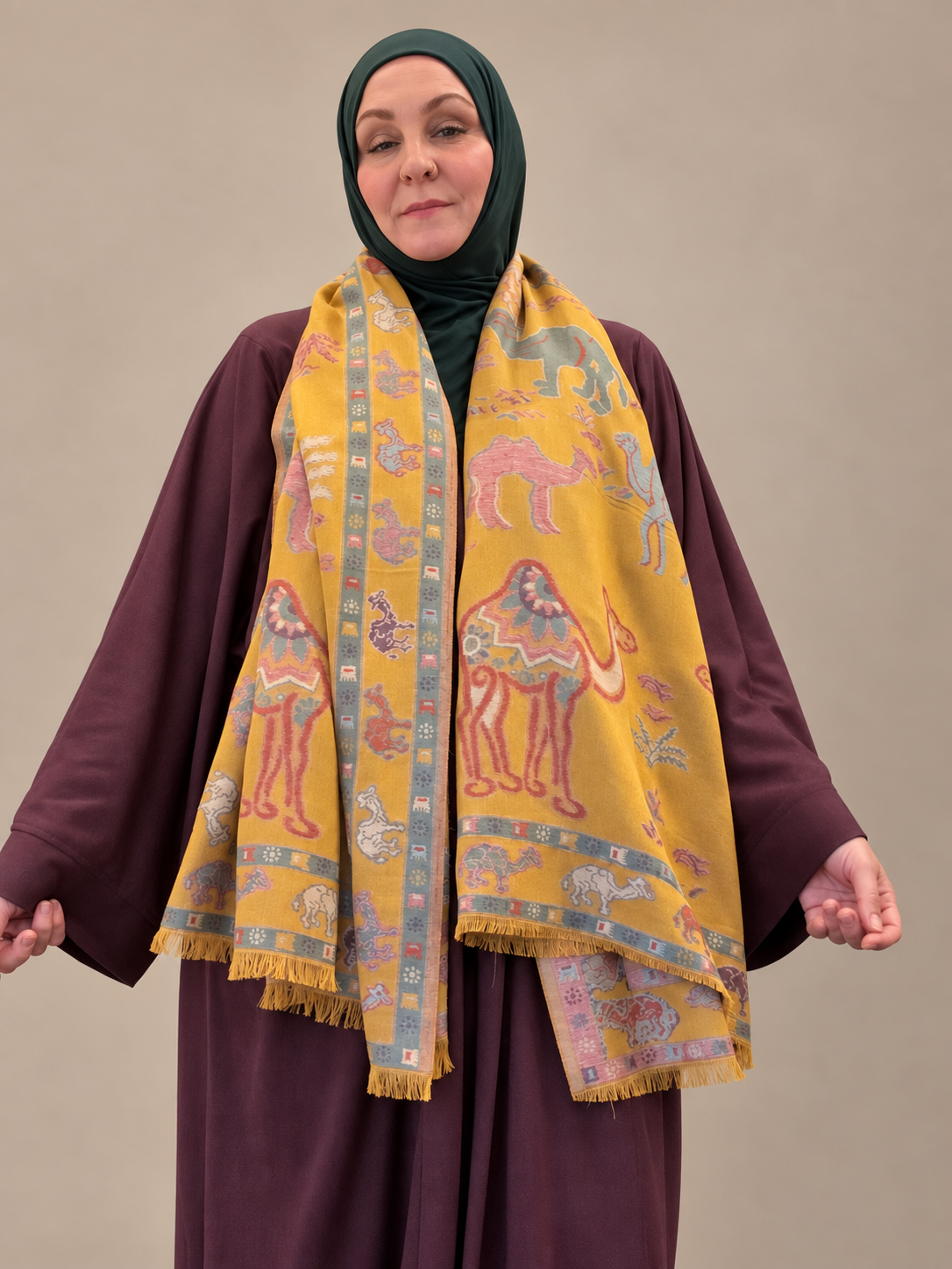 Caravan Camels Pashmina — Souq Hareem